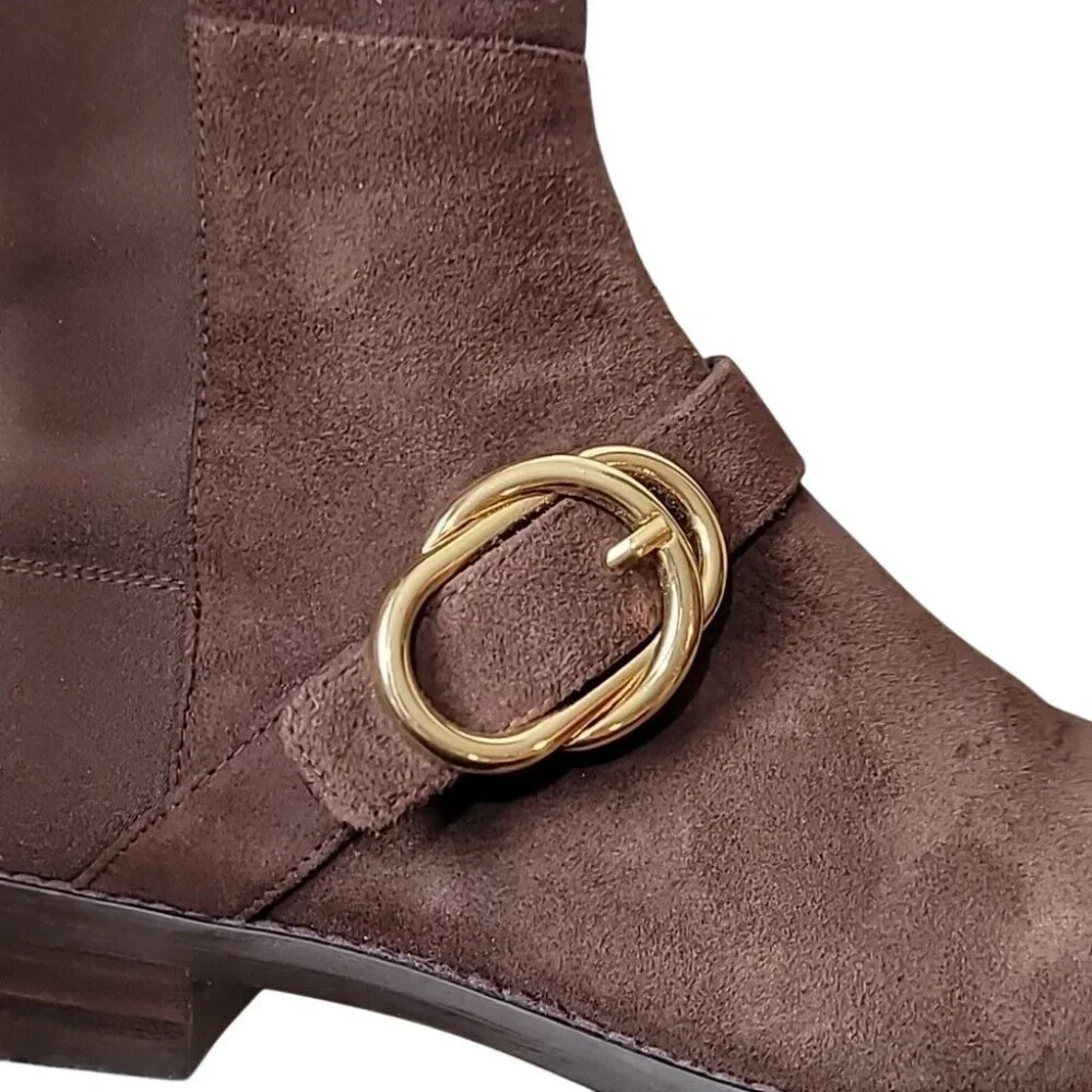 Stuart Weitzman 5050 Siella Walnut Suede Over -the-knee Boots size 6-6.5